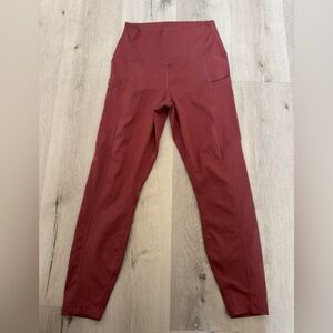 90 Degree By Reflex Women's Burgundy Leggings